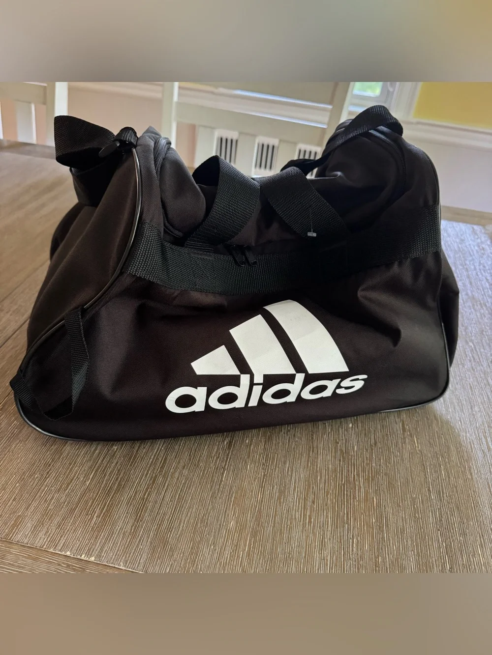 Adidas Black Duffel Bag for School Sports, gym, travel